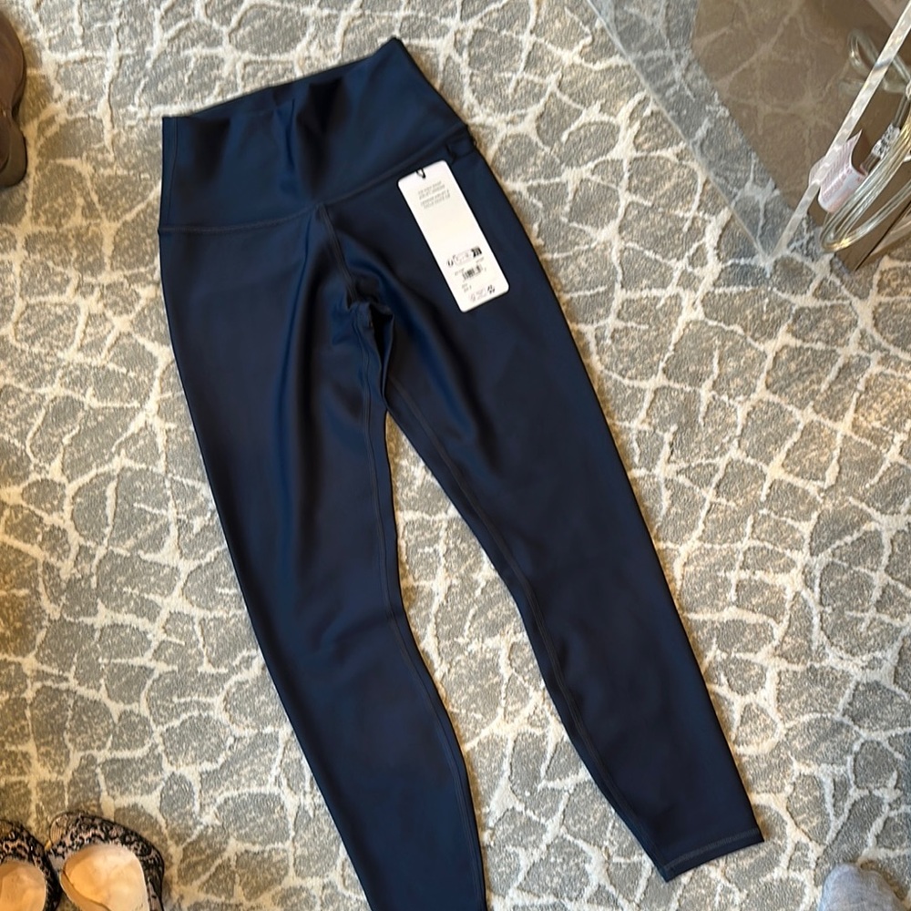 Alo 7/8 High-Waist Airlift Navy Leggings